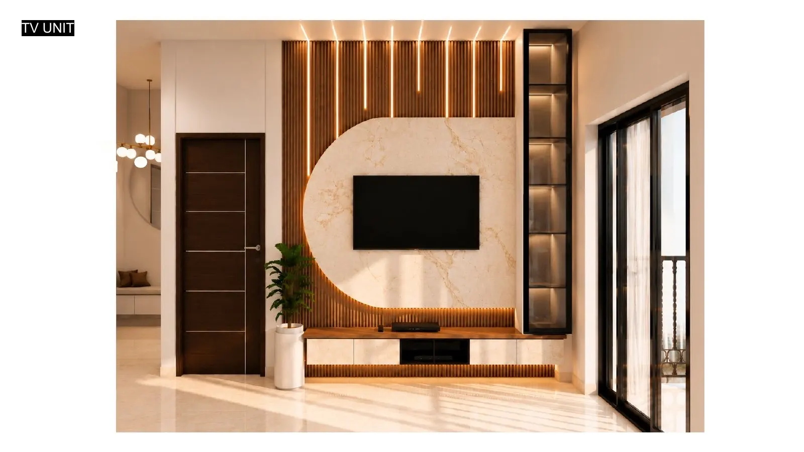 Modern 3BHK Apartment Interior — gallery image 3