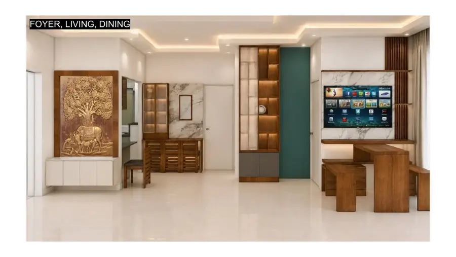 Mr. Sathish Kumar Residence — Residential interior in Mogappair, Chennai